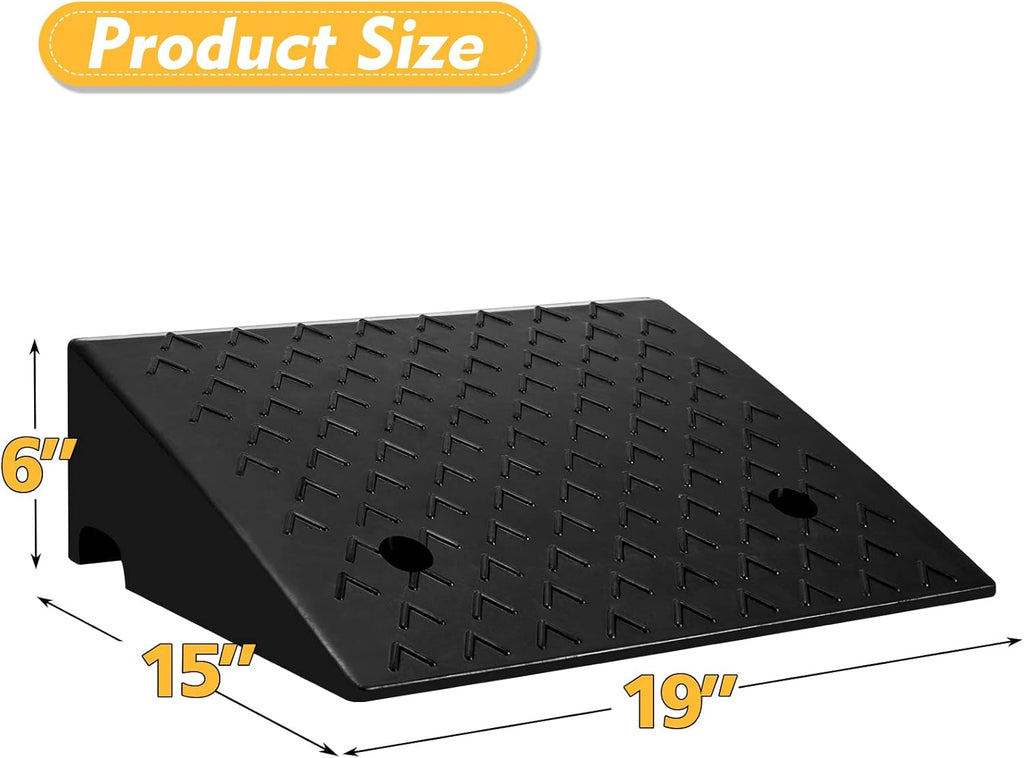2PCS Rubber Car Curb Ramps S5111