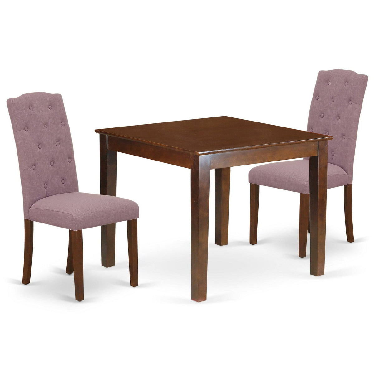 5pc Dining Set with Round Dinette Table and Four Parson Chairs O7823