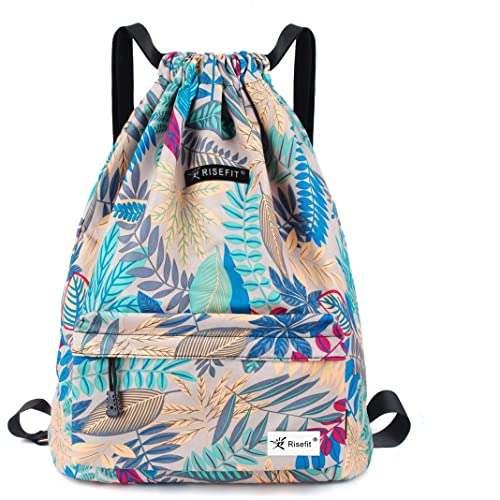 Drawstring Backpack with Mesh Pockets T2619