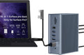 16 in 1 USB C Docking Station Quadruple Monitor with 4K 2HDMI, DP, USB-C 3.0, PD, RJ45, 6USB Ports, SD/TF, Audio Z438