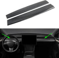 Dashboard Cover ABS Plastic Imitation Carbon Fiber Pack of 2 O5739