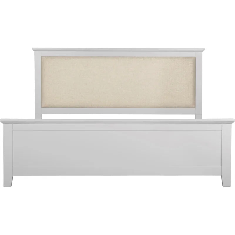 Grey King Size Wood Platform Bed Frame X9220
