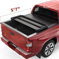 Hard Tri-fold Truck Bed Tonneau Cover with Built-in Light Strip 5.5ft Bed U45900