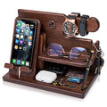 Wood Phone Docking Station Organizer D194