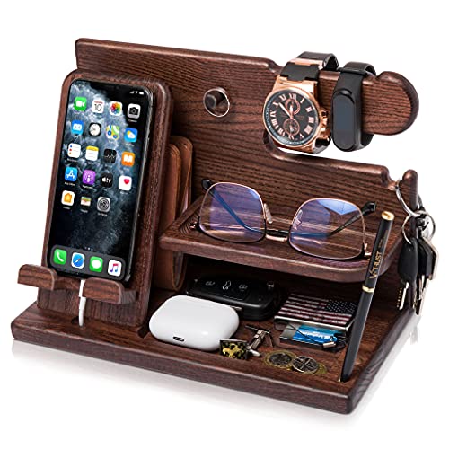 Wood Phone Docking Station Organizer D194
