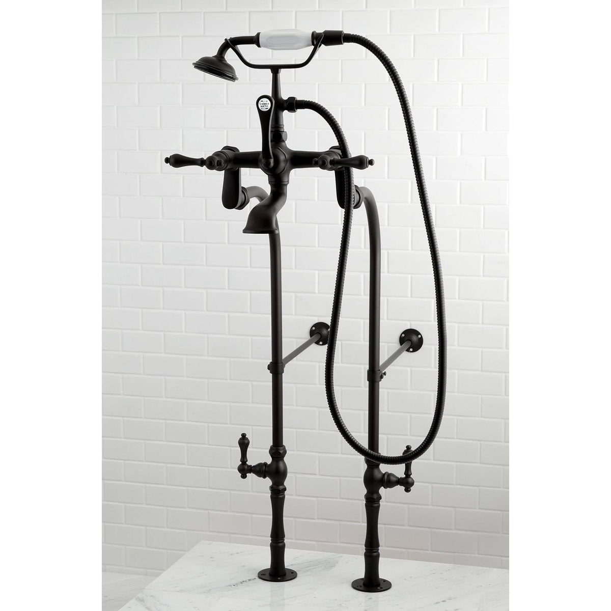 Vintage Freestanding Tub Filler Package Polished Brass X955