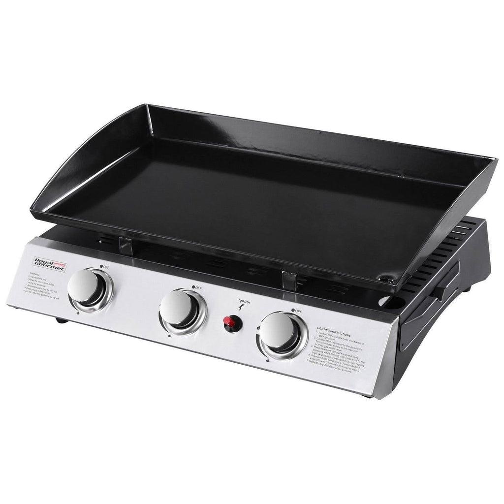 Portable 3-Burner Propane Gas Grill Griddle D284795