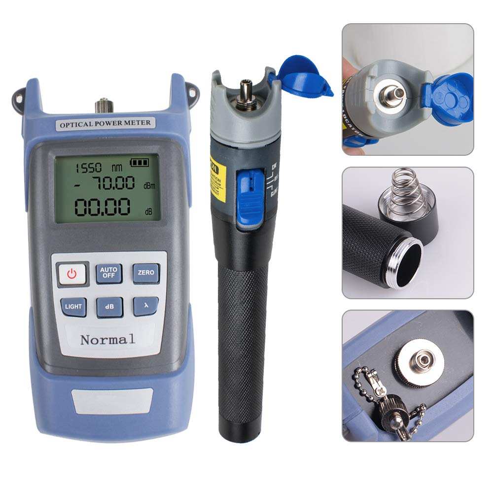 Fiber Optic FTTH Tool Kit with Fiber Cleaver & Optical Power Meter & Visual Fault Locator S5861
