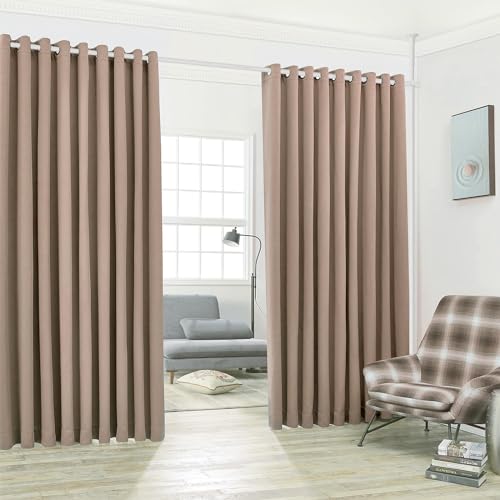 Black Metal Tension Curtain Rod Room Divider I56821