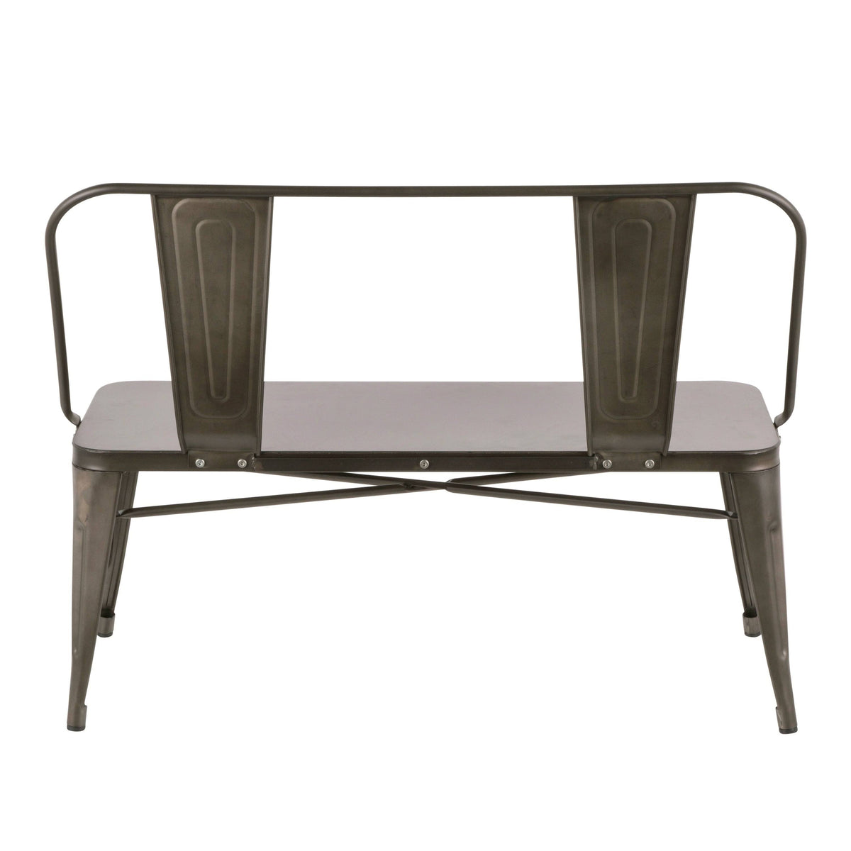 Antique Industrial Metal Bench C692133