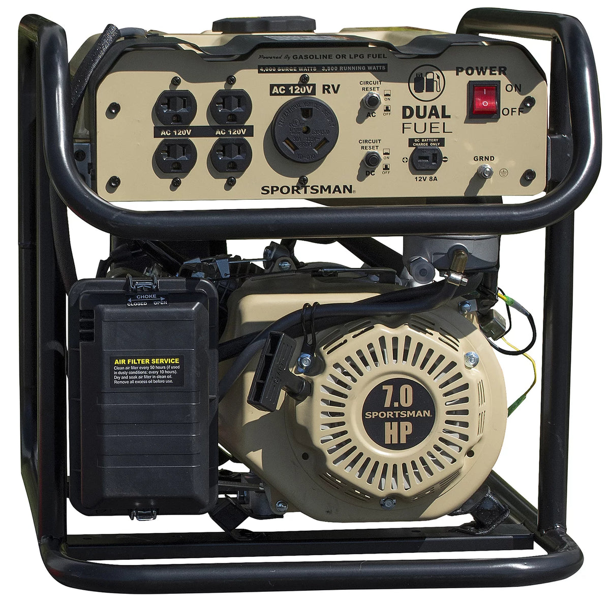 4000 Watt Dual Fuel Generator V8786