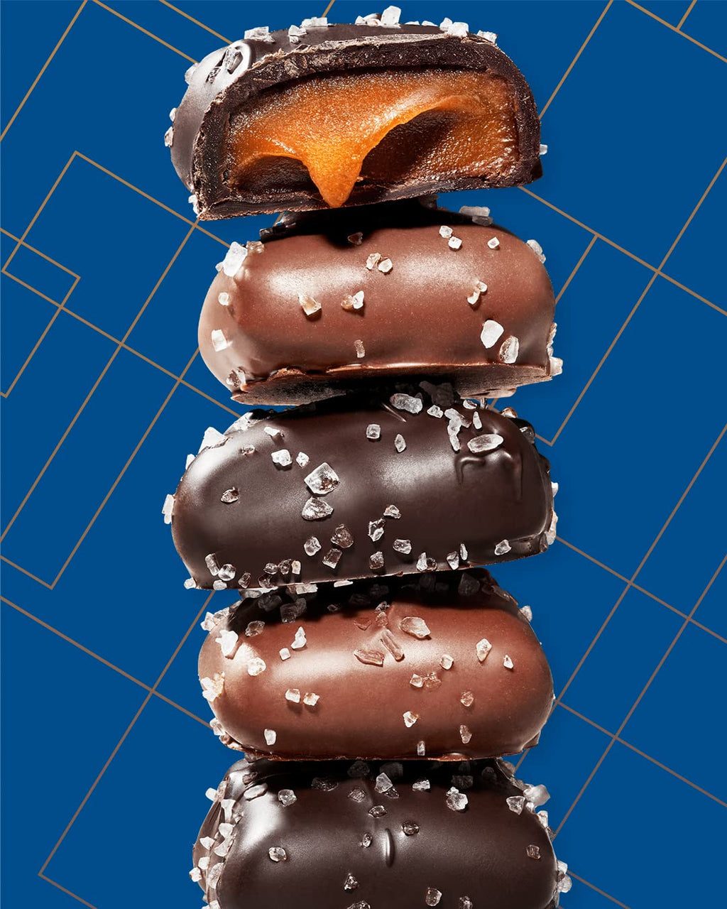Milk Chocolate Sea Salt Caramels (32 oz Tub) C547