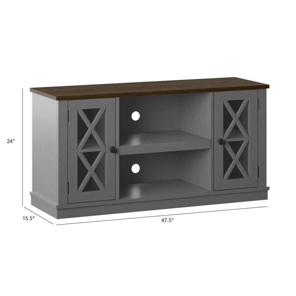 Antique Gray TV Stand T7798