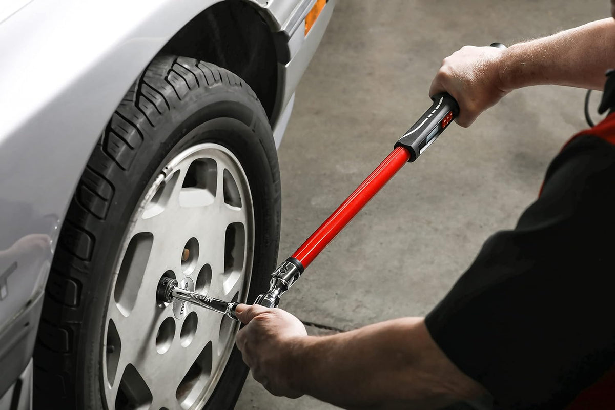 3/8-Inch Drive Flex Head Electronic Digital Torque and Torque Angle Wrench P61889