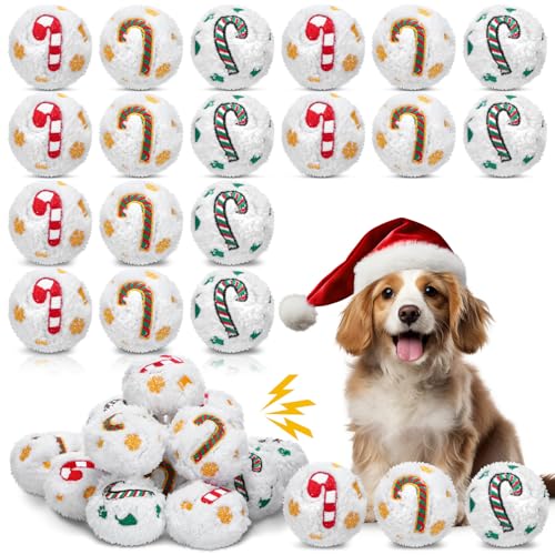 60 Pcs Squeaky Plush Christmas Dog Toys O36042