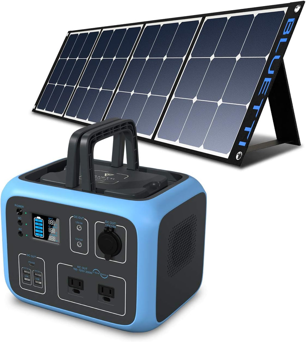 500Wh Portable Power Station with 2x120V AC Outlets O942