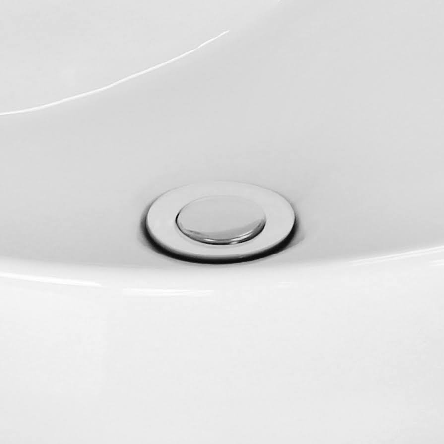 White Rectangle Undermount Sink Set T834496