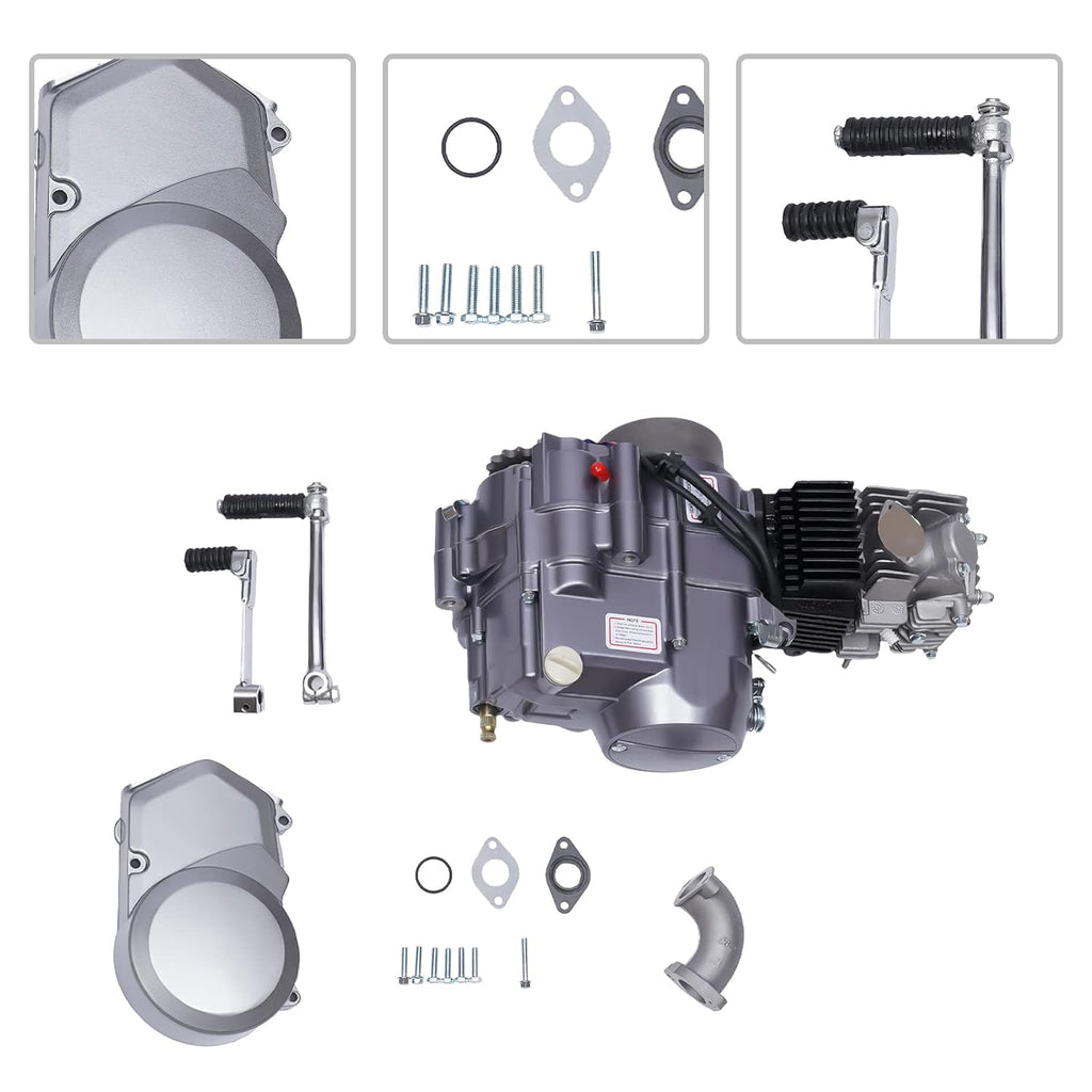 140CC 4 Stroke Engine Racing Motor Kit for Pit Dirt Bike CDI Kick Starter Manual Clutch Horizontal Single Cylinder 4 Speed D553