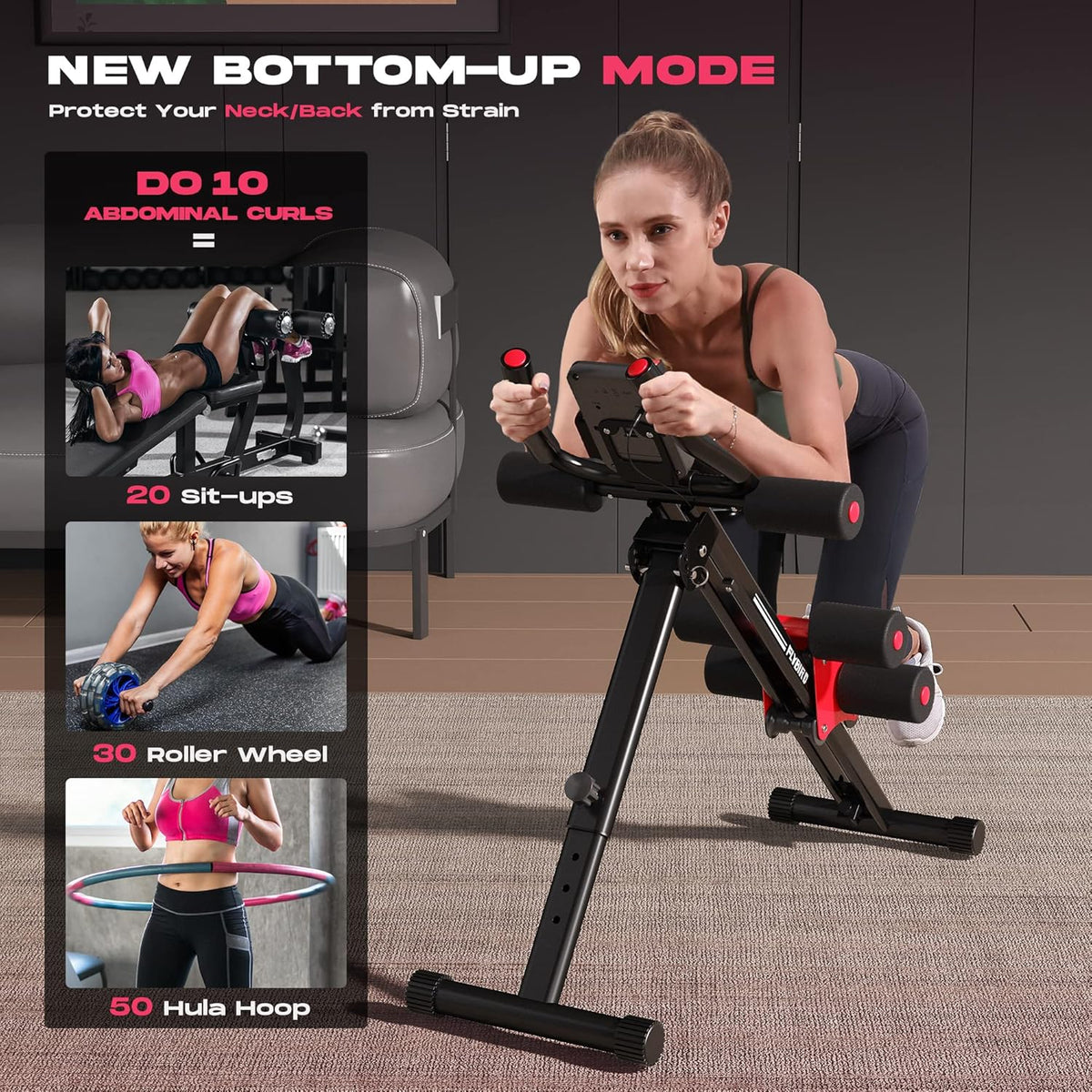 Adjustable Foldable Ab Machine Y547