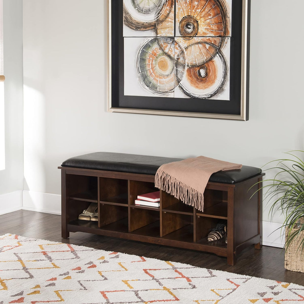 Dark Walnut Bench L9911