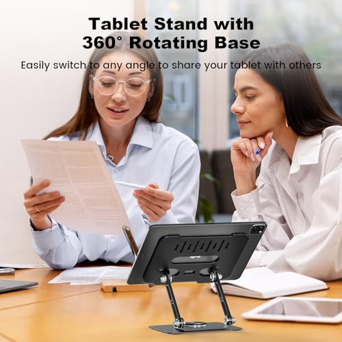 White Adjustable Aluminum Tablet Stand H2362