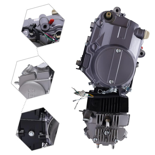 140CC 4 Stroke Engine Racing Motor Kit for Pit Dirt Bike CDI Kick Starter Manual Clutch Horizontal Single Cylinder 4 Speed D553