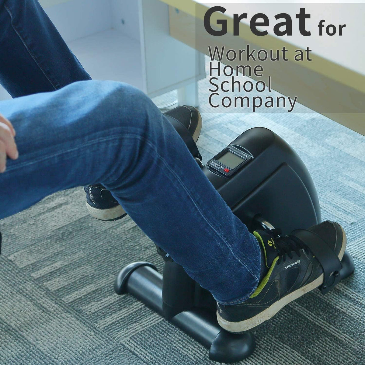 Under Desk Exercise Bike with LCD Screen V263