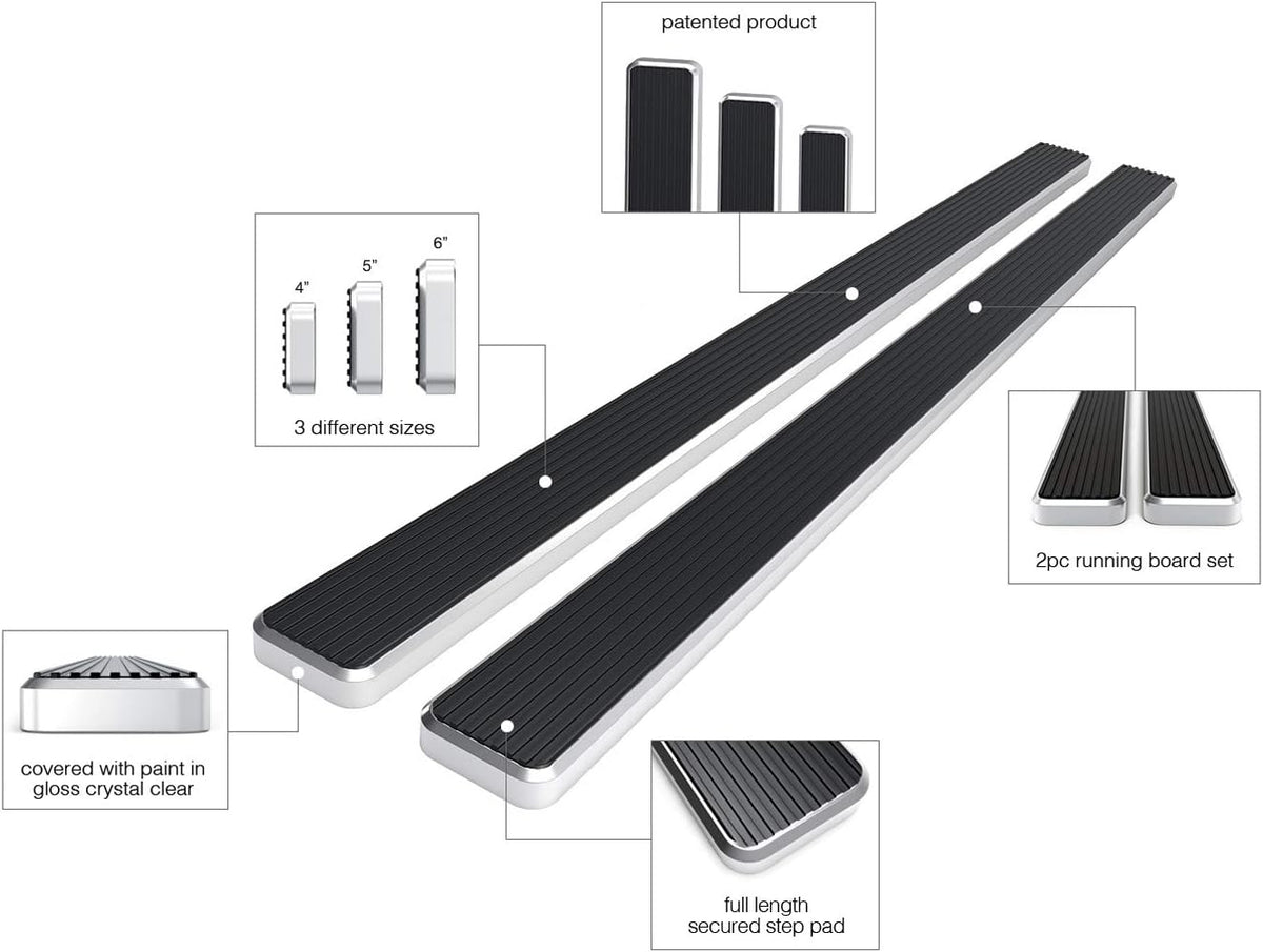 5in Running Boards for Dodge Ram Crew Cab K379514