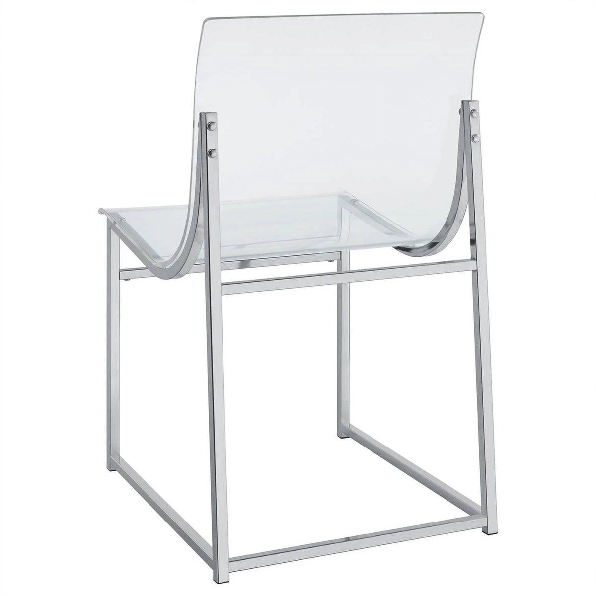 Modern Metal Acrylic Dining Side Chair L158227