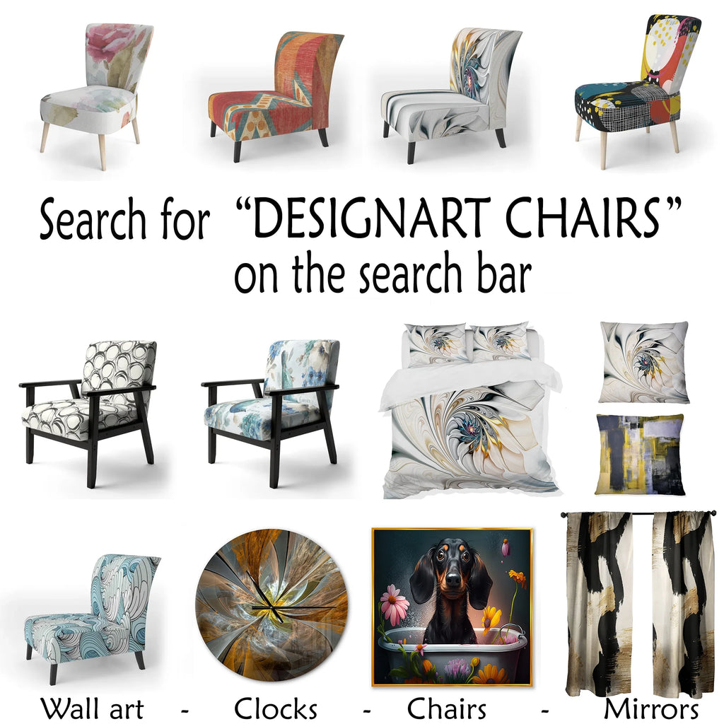Upholstered Patterned Accent Chair and Arm Chair Z860830