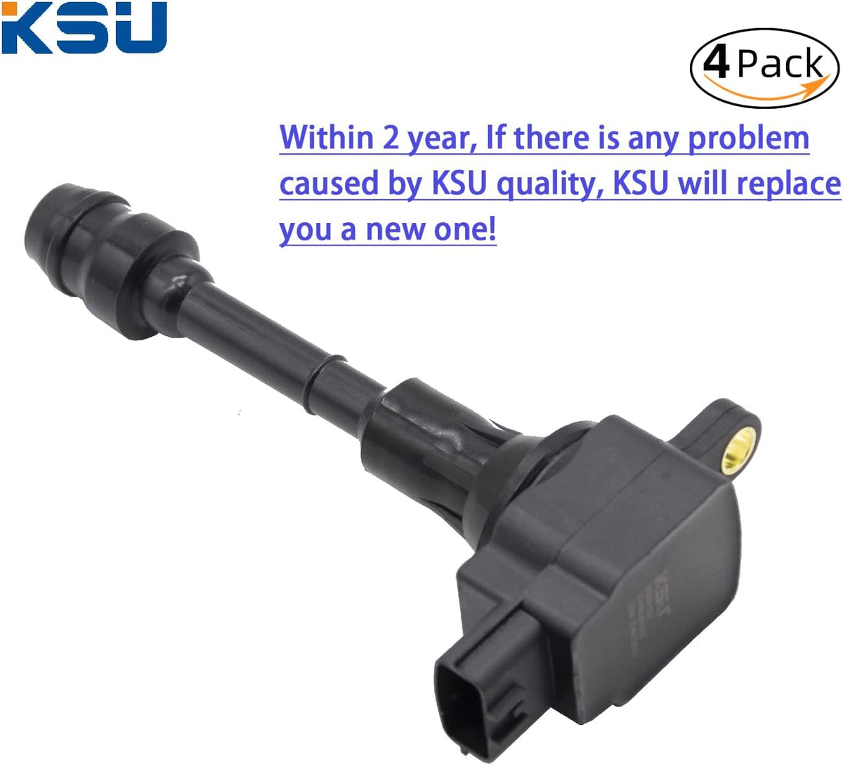 Ignition Coil Pack of 4 Compatible with Nissan 2.5L L4 Q97629