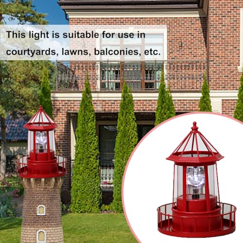 Black IP66 Waterproof Solar LED Lighthouse W84789
