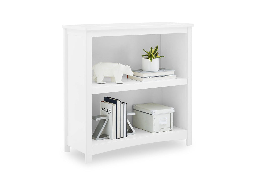 Bianca White 2-Shelf Bookcase L298838