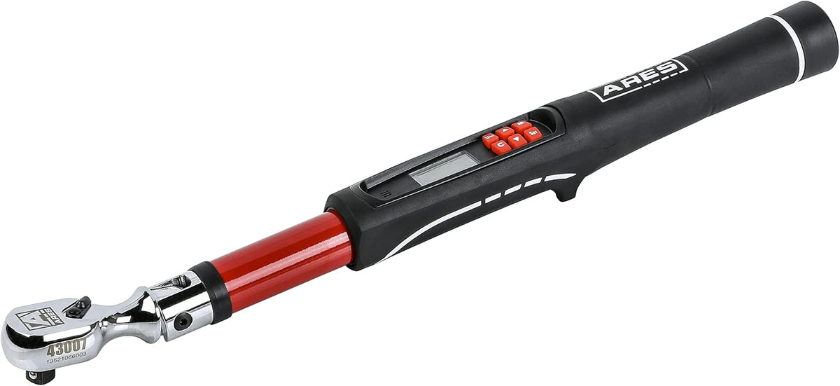 3/8-Inch Drive Flex Head Electronic Digital Torque and Torque Angle Wrench P61889