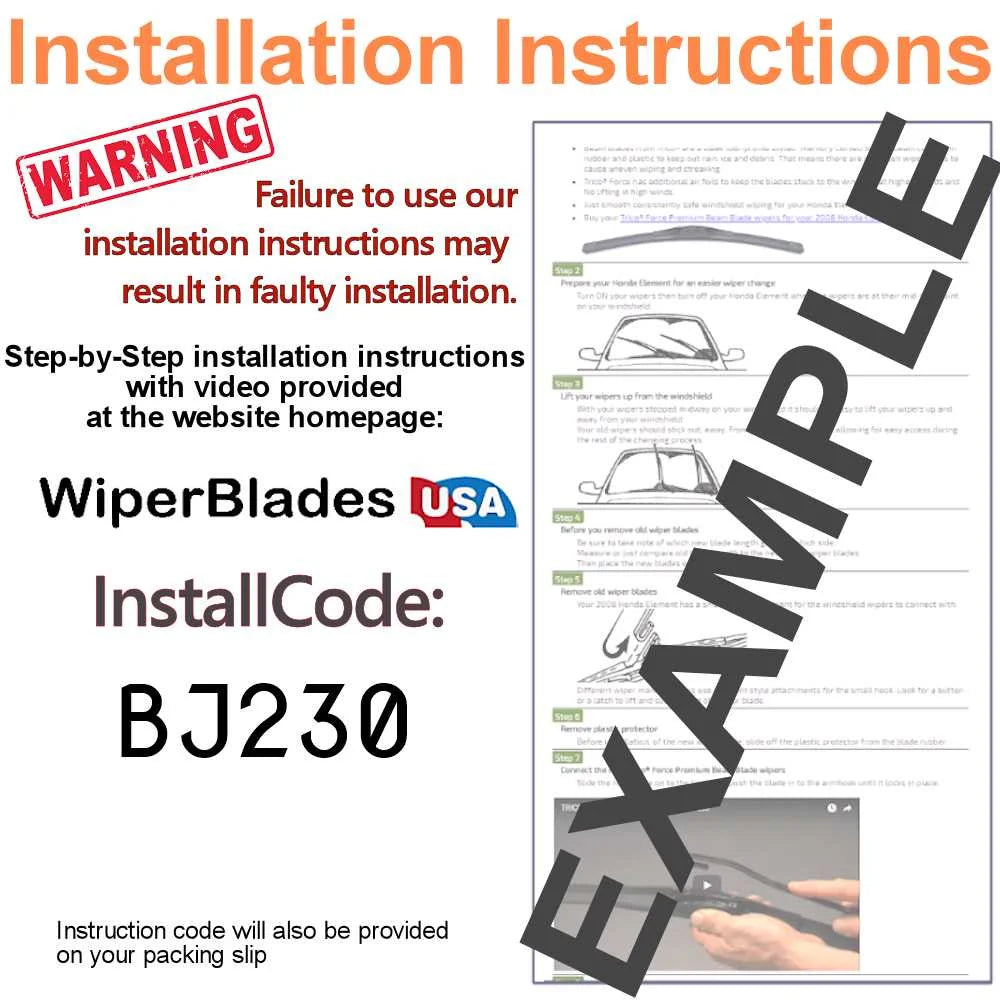 Wiper Blades Set of 2 K5952