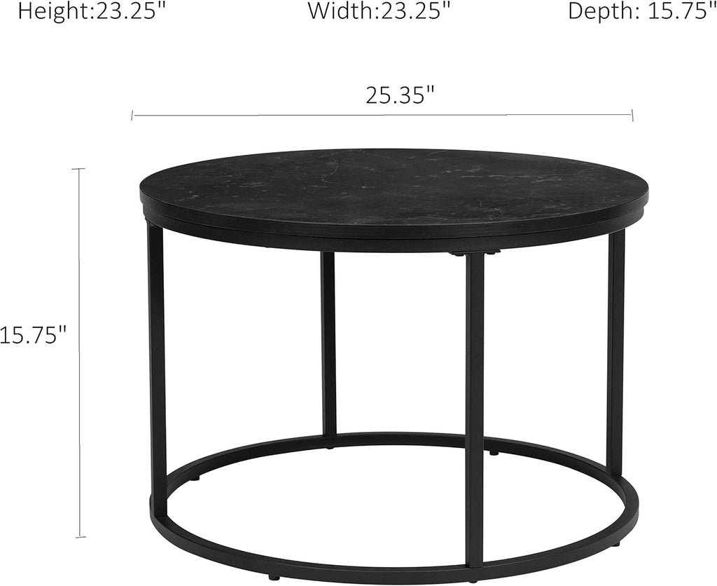 Black End Table Set of 1 Y96022