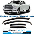 Dark Smoke 4pcs In-Channel Window Deflectors Q5647