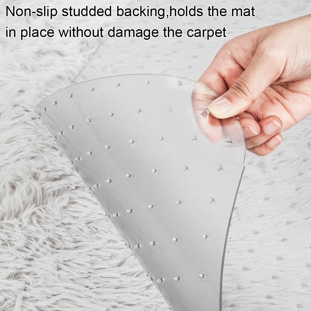 Rectangle PVC Chair Floor Mat 36" x 48" Studded Back S877168