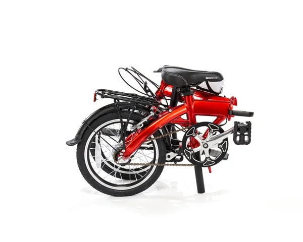 Red 20" Folding Bike with Alloy Frame and Carrying Bag L9746
