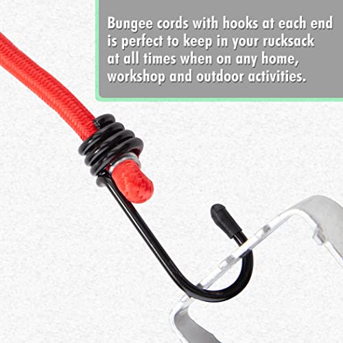 32 Piece Bungee Cords Assortment with Hooks U279