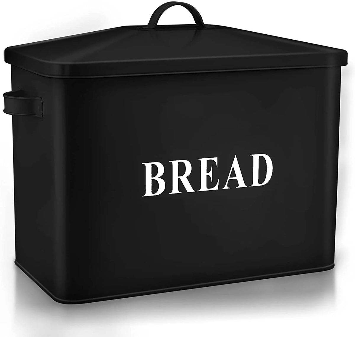 Black Metal Bread Box E385