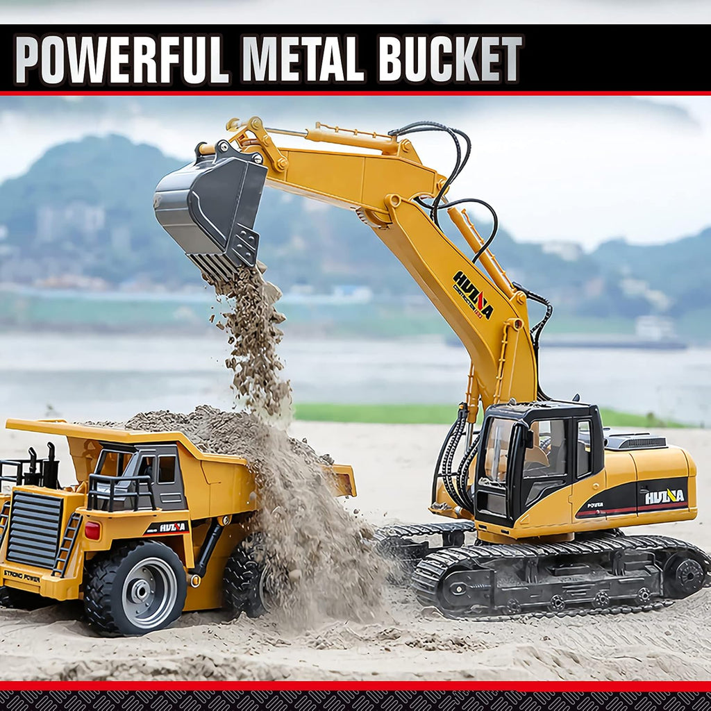 Remote Control Excavator Toy 1/14 Scale 15 Channel RC Excavator A828