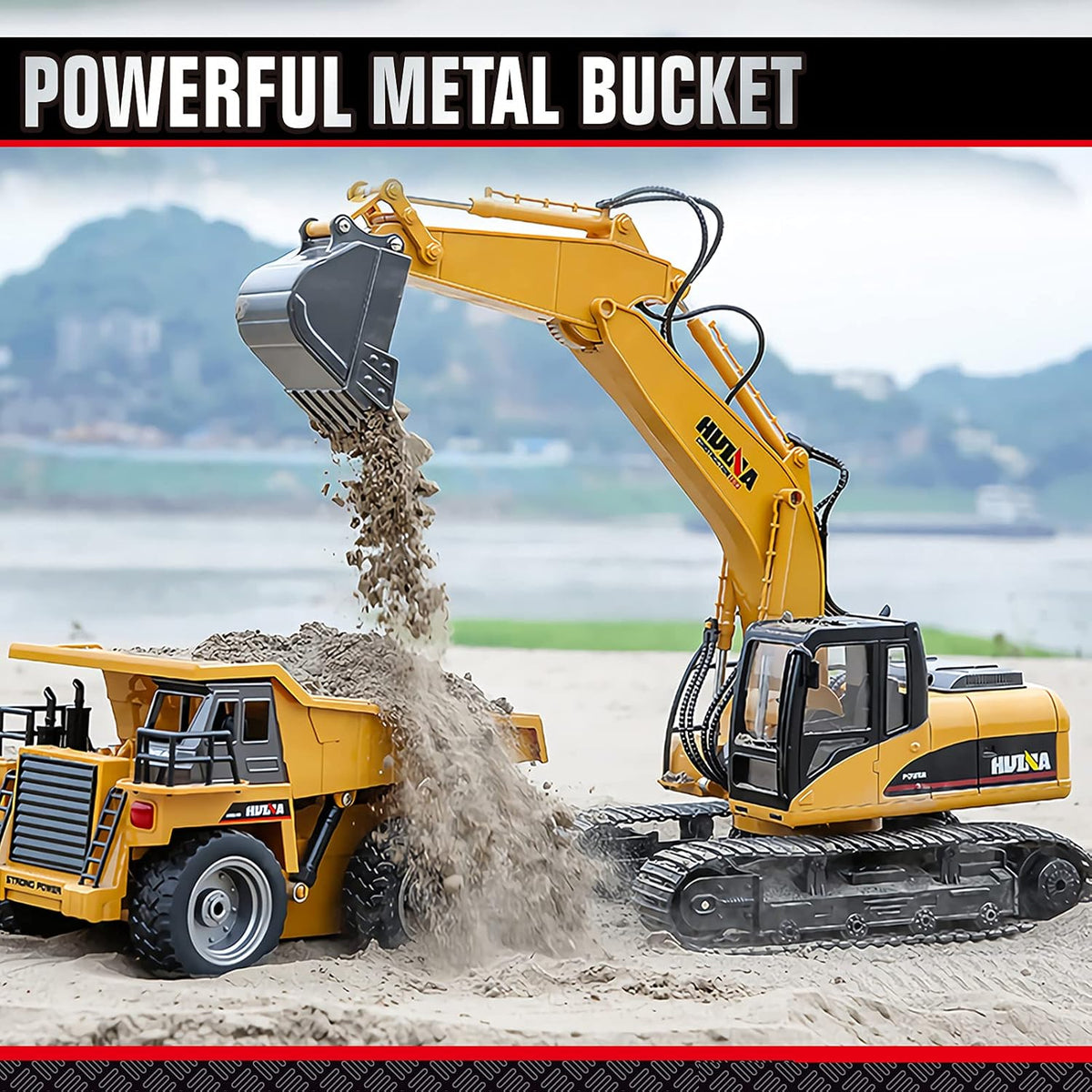 Remote Control Excavator Toy 1/14 Scale 15 Channel RC Excavator A828