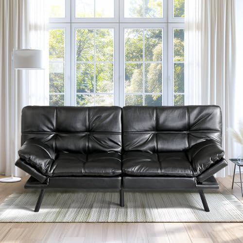 Blue Memory Foam Convertible Futon Sofa Bed G442484