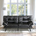 Blue Memory Foam Convertible Futon Sofa Bed G442484
