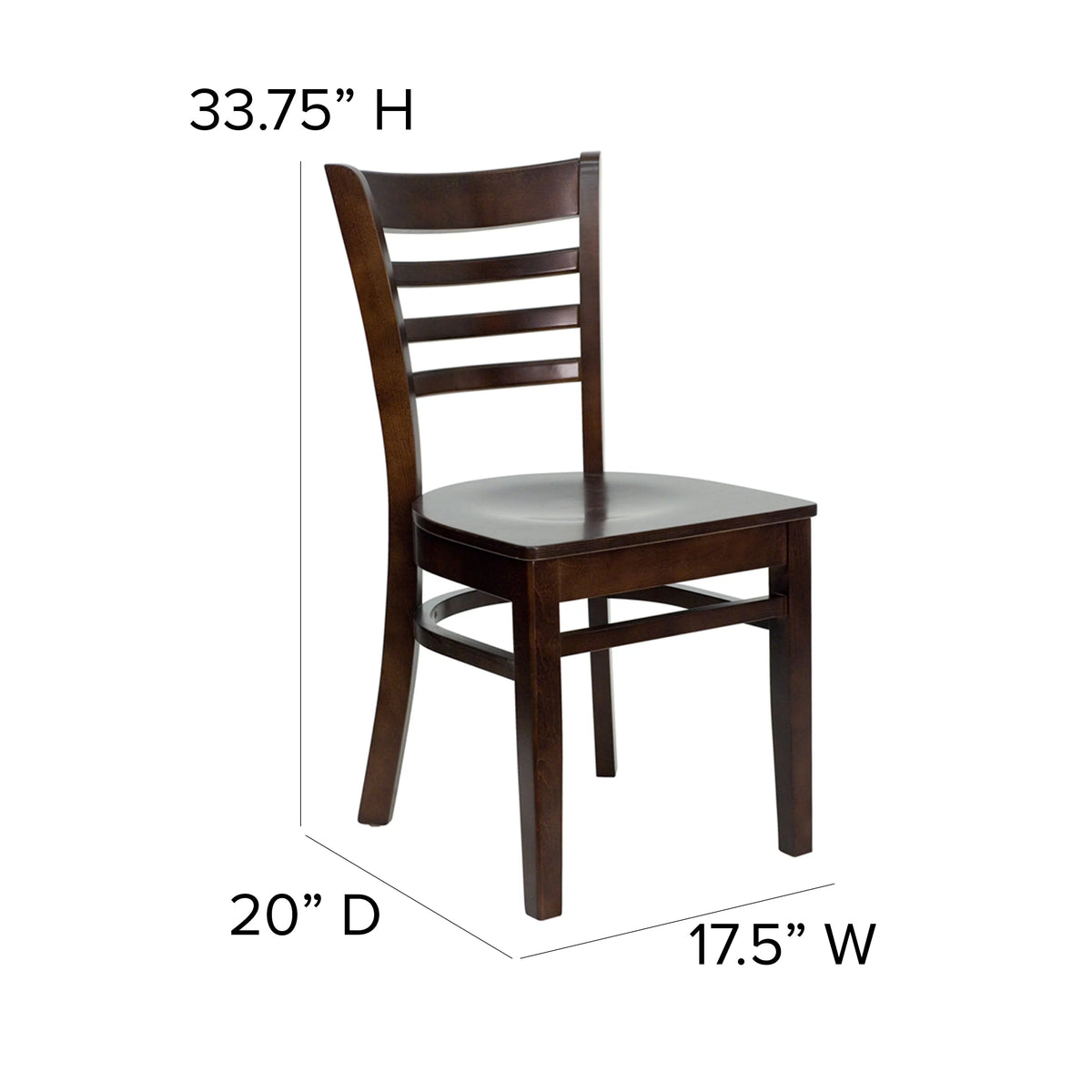 Ladder Back Wooden Restaurant Chair Z5885