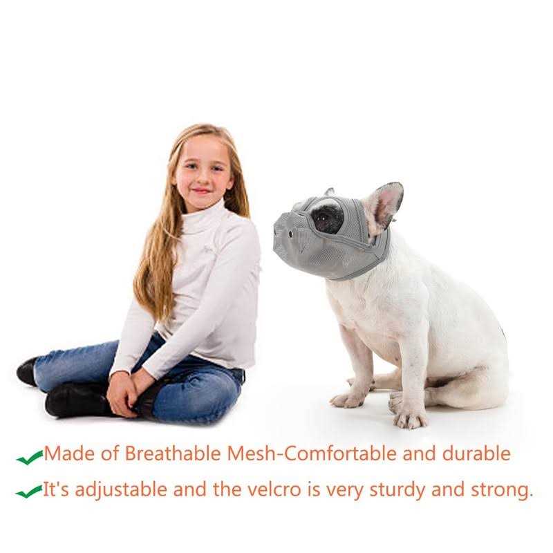 Adjustable Breathable Mesh Dog Muzzle D117