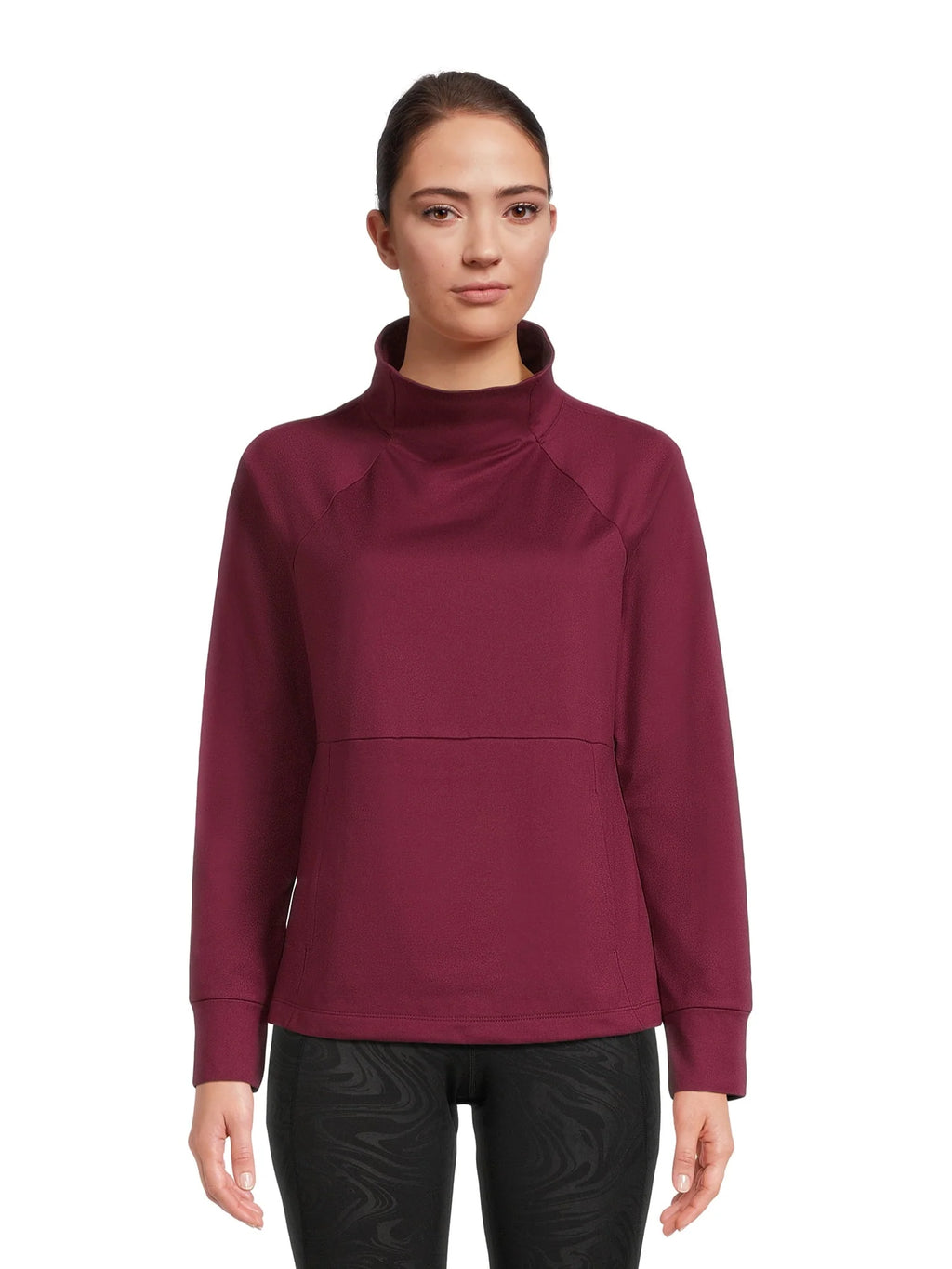 Mock Neck Long Sleeve Pullover Top H588
