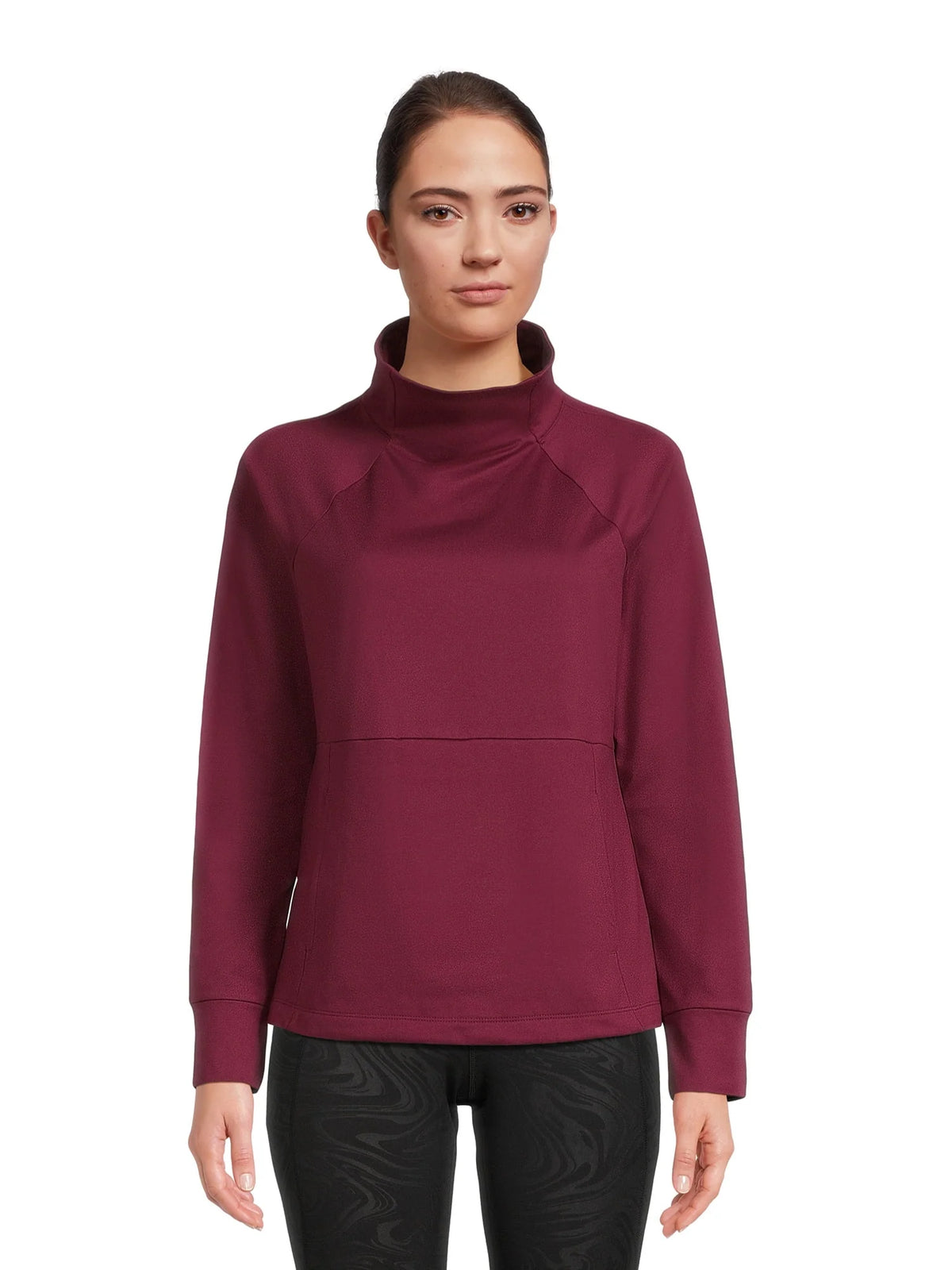 Mock Neck Long Sleeve Pullover Top H588