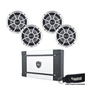 Marine Speaker Package with Amplifier and 6.5 Speakers O1222